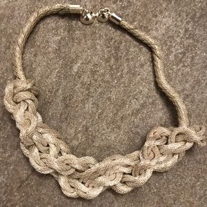 Anthropologie, Silver Necklace w/ magnet clasp